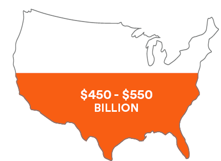 Gallup estimates disengaged employees cost the U.S. $450 &ndash; $550 billion each year.