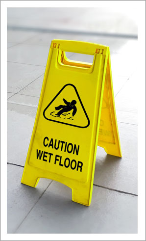 careful wet floor